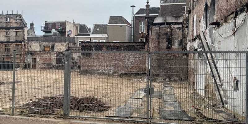 Daños provocados por el incendio en el centro de Arnhem