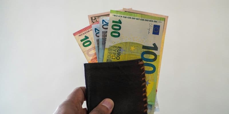 Dinero en una cartera