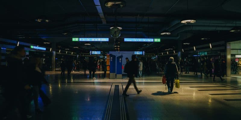 Estación sin electricidad