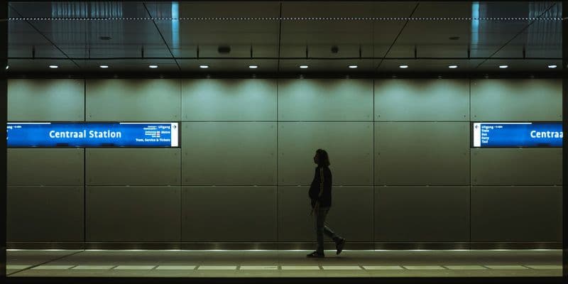 Estación de metro en Ámsterdam