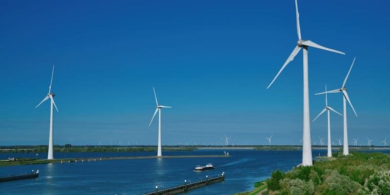 Molinos de viento en Bruinisse