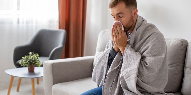 Persona con gripe