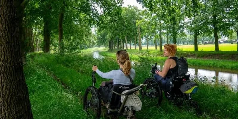 Personas con mobilidad reducida en la ruta Pieterpad