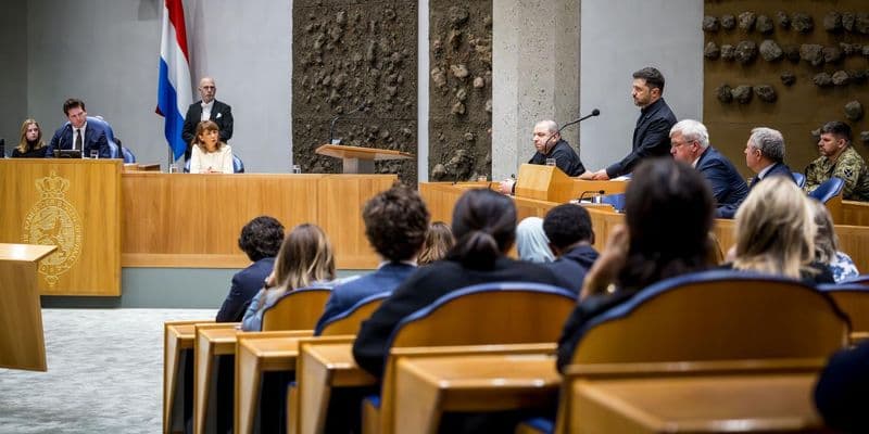 Presidente de Ucrania, Zelenskyy en la Tweede Kamer