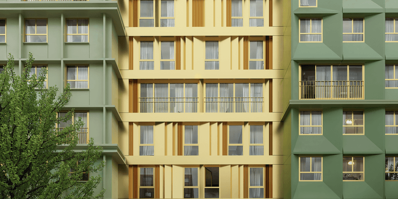 Proyecto de habitaciones para estudiantes Ginkgo