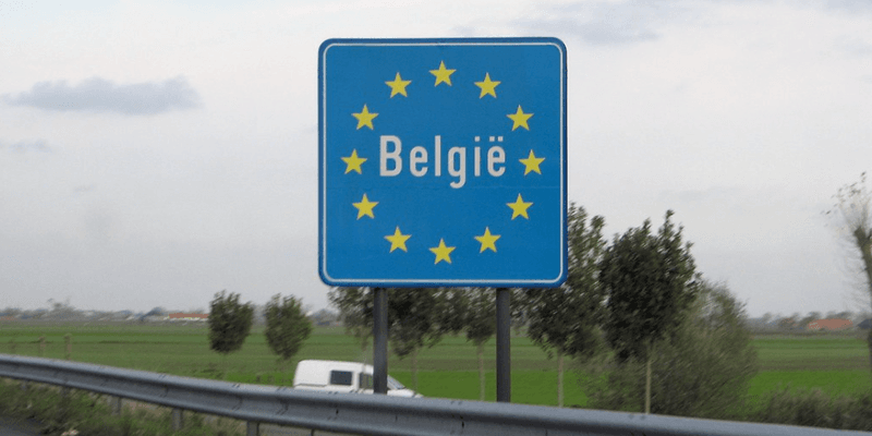 Señal de frontera de Bélgica