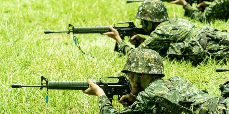 Soldados en un entrenamiento