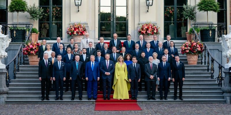 Ceremonia oficial ofrecida por los Reyes de Paíse Bajos con los líderes mundiales en la OTAN 2025