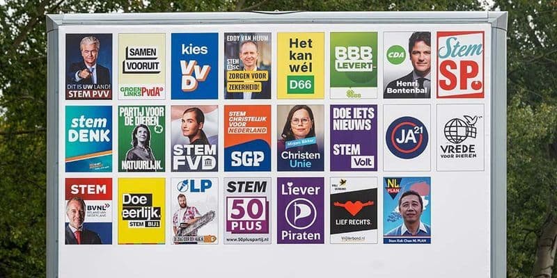 Póster con los candidatos a las elecciones NL
